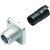 M12, series 763, Automation Technology - Sensors and Actuators - ---square male panel mount connector