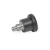 GN822.7 - Stainless Steel-Mini indexing plungers covered indexing mechanism, Form B, without rest position with plastic knob