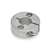 GN7062.2 - Semi-split Stainless Steel-Set collars, Type B, with two countersunk holes for socket head cap screws