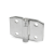 GN1364 - Stainless Steel-Sheet metal hinges pointed, Type A, with through-holes