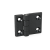 GN237.1 A - Hinges Plastic, horizontally elongated, Type A, 2x2 bores for countersunk screws