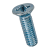 BN 3333 - Pozi flat countersunk head machine screws form Z (DIN 965 A; ~ISO 7046-1), 4.8, zinc plated blue