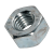 BN 131 - Hex nuts ~1d (UNI 5587; ~ISO 4033; VSM 13756), cl. 6, zinc plated blue