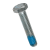 BN 5244 - Hex head screws fully threaded with Tuflok® patch (DIN 933; ISO 4017), cl. 8.8, zinc plated blue