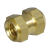 BN 1043 - Threaded inserts type R, closed, long (DIN 16903-3 R), brass, plain