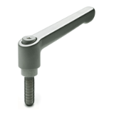 GN 300.5 STUD - ELESA-Adjustable handles with threaded screw