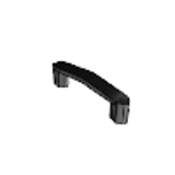 Plastic Pull Handles - Flanged D