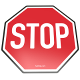 Stop Floor Sign