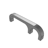 LB42G - Die cast handle - flat type - interior type