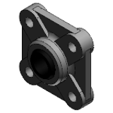 EFSM HT - High-temperature flange bearings with 4 mounting holes