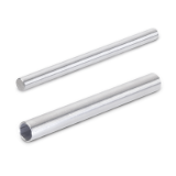 RK - Stainless Steel Retaining Rods / Retaining Tubes for Mounting Clamps, Type LS, with scale (mm-graduation)