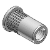 RUC FEF - Blind-rivet nut, knurled shank, type RUC