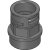 VPGRB/VPGRG, M - Reinforced Straight Connector, male plastic thread