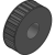 L 075 - 3/8” (9,525 mm) - Timing belt pulleys for taper bushes
