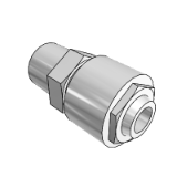 LQHB Fluoropolymer Bore Through Connector