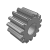 CFAHB,CFAHBB,CFAHBT,CFAHS,CFAKB,CFAKBB,CFAKBT,CFAKS - Gear / rack spur gear pressure angle 20 ° Modulus 1.0-A-shape